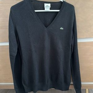 Perfect Lacoste v neck cotton sweater